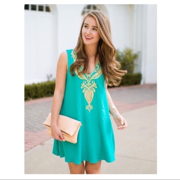 LILLY PULITZER SLEEVELESS TRAPEZE MINI DRESS - Picture 6 of 6